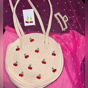 Cherry bag with accessories